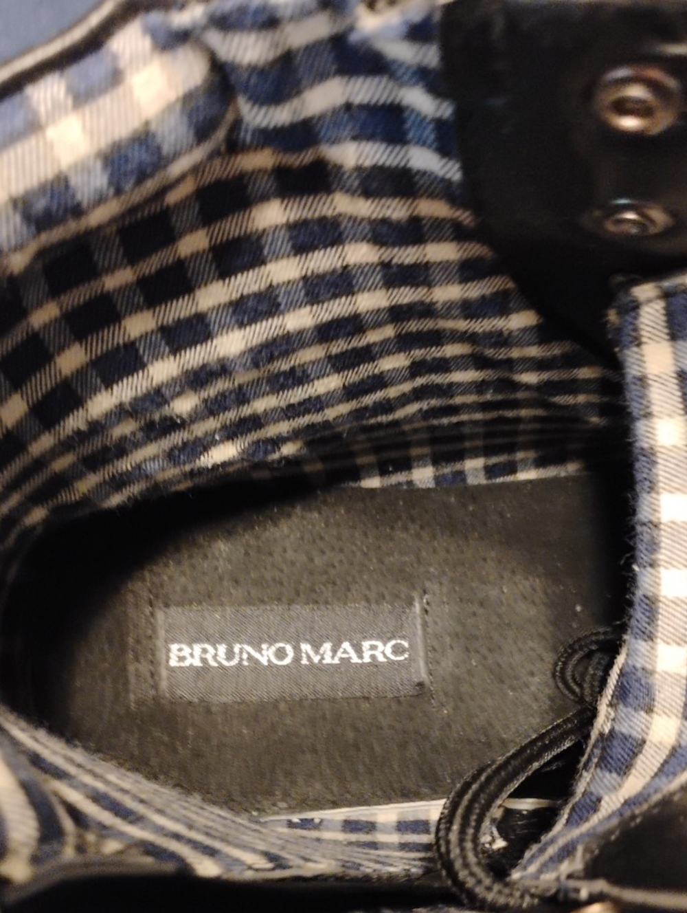 Bruno Marc Men's Black Plaid-Lined Boots